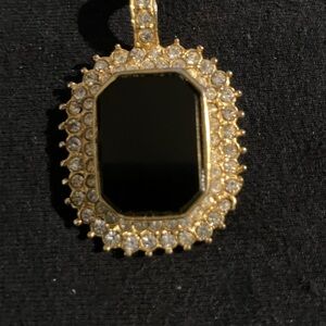 Vintage Roman Black and Gold Pendant